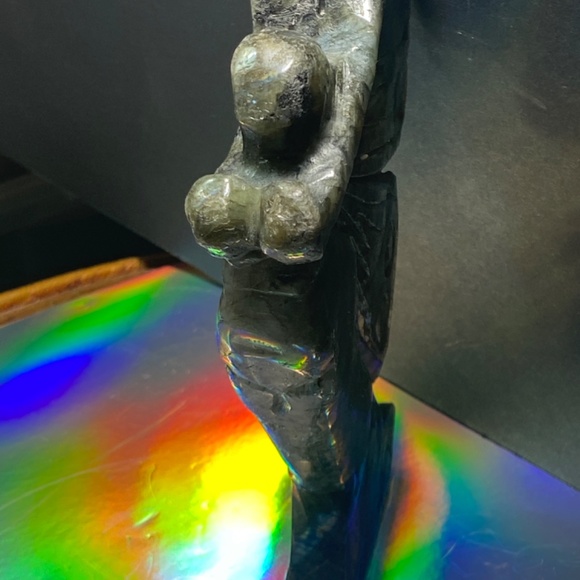 Natural Crystal Labradorite Quartz Butterfly Gems Goddess Healing Reiki 801g - Picture 5 of 7